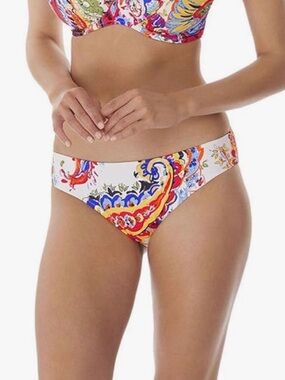 Freya White Multi-Color Paisley Bikini Bottom / Set